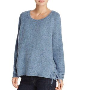 Soft Joie Weslyn Donegal Lace-Up Wool Sweater, Dynasty Blue